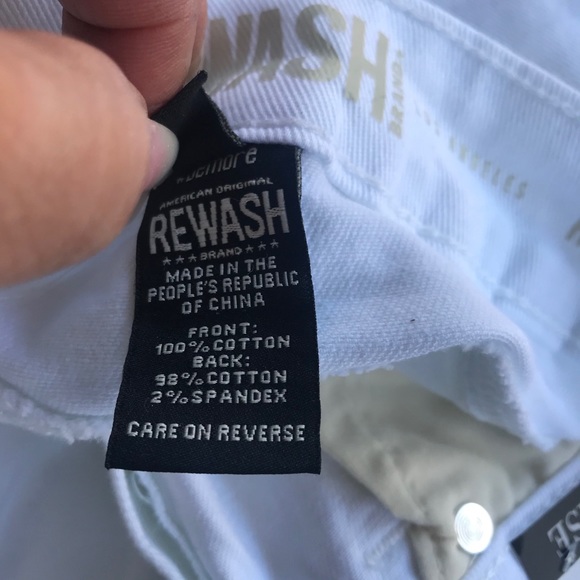 NWT Rewash NY Los Angeles High Skinny White Jeans - Picture 6 of 6
